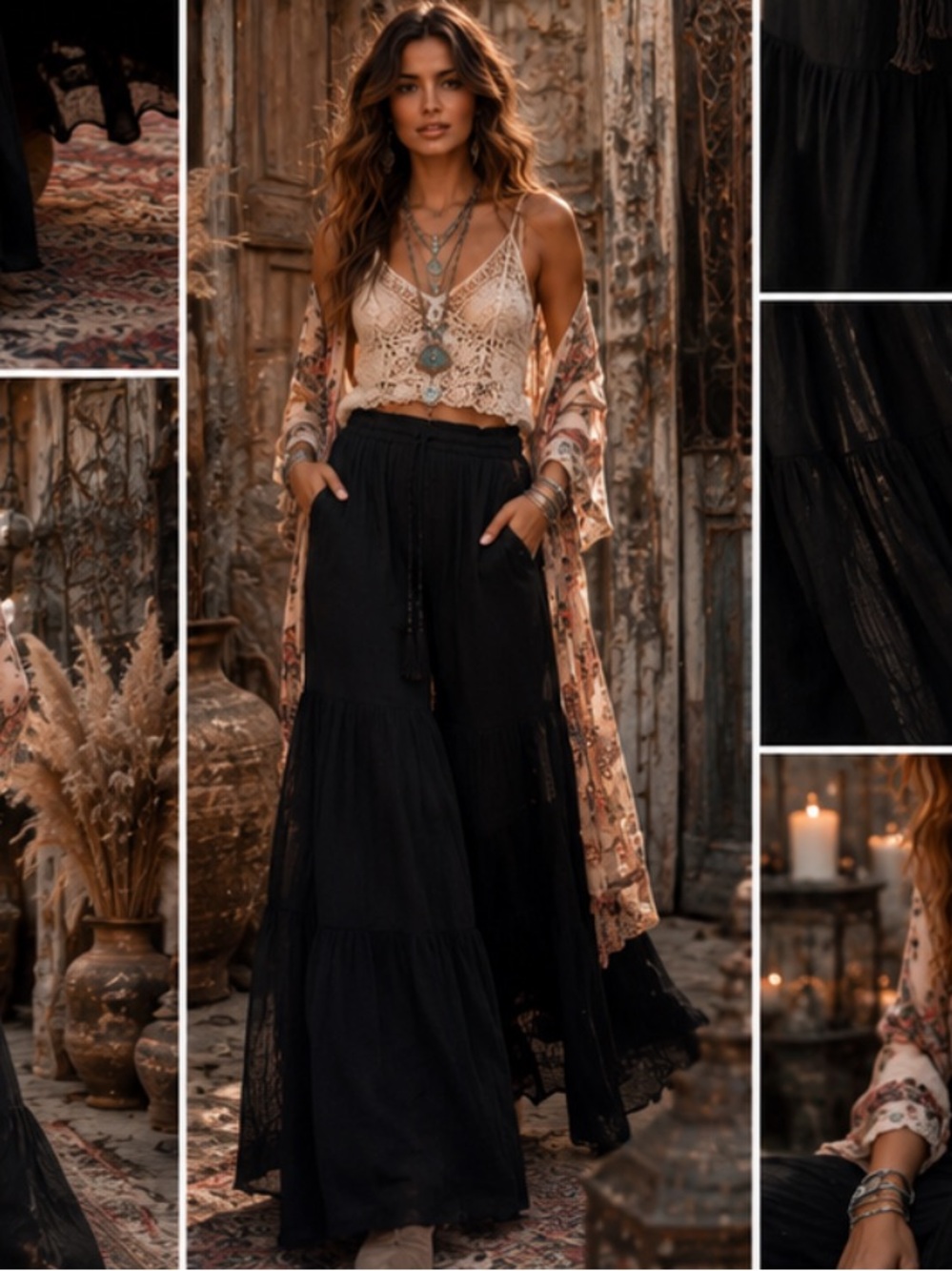 🆕 Aratta “BLACK” Wide-Leg DREAM Pants